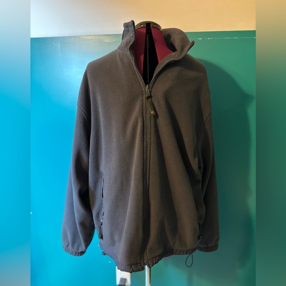 North End Men's Black Zip Up Jacket Sweater